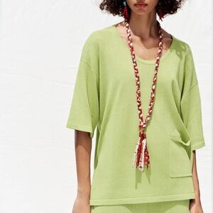 Zara Green coord top medium